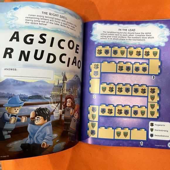 6/$25 Lego Harry Potter Magical Sticker Set - Blue and Red - Picture 3 of 7